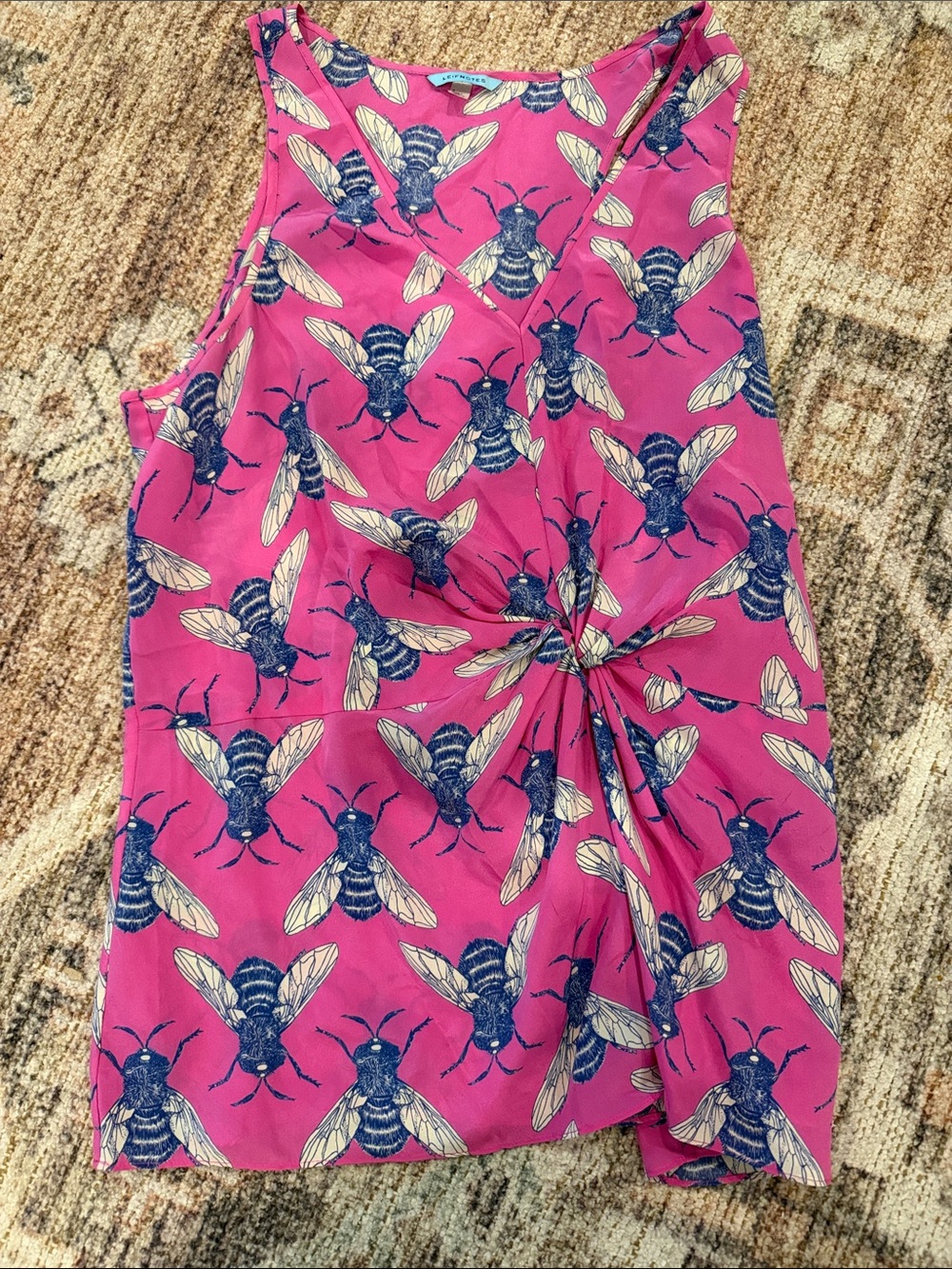 Leifnotes Pink Floral Blouse